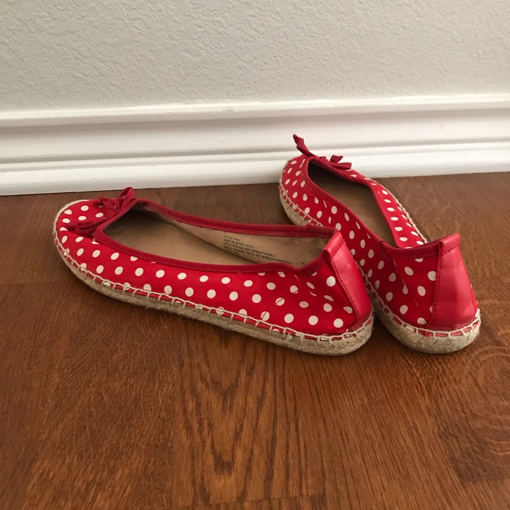 polka dot flats